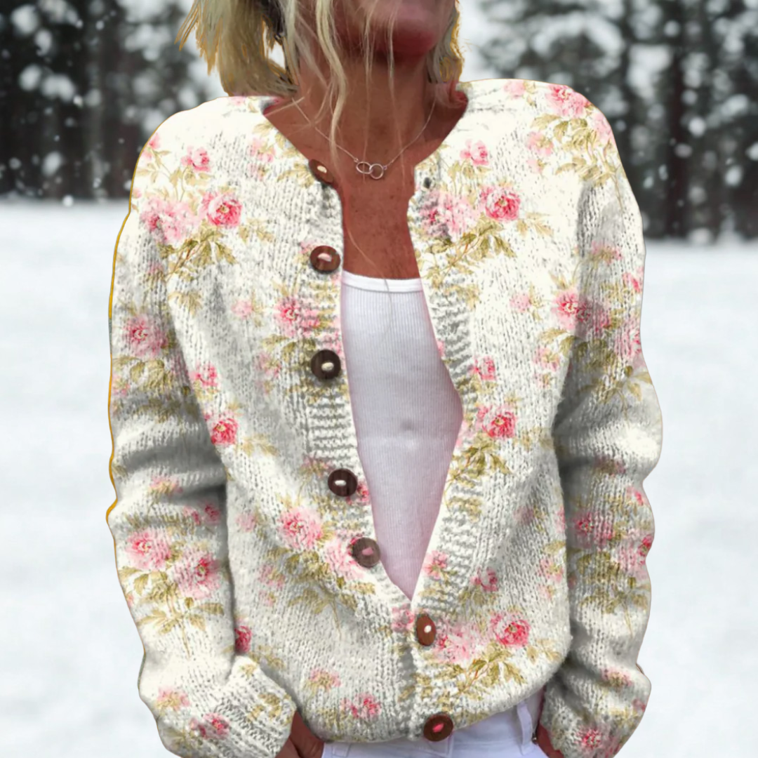 JESSIE | Floral Art Cardigan