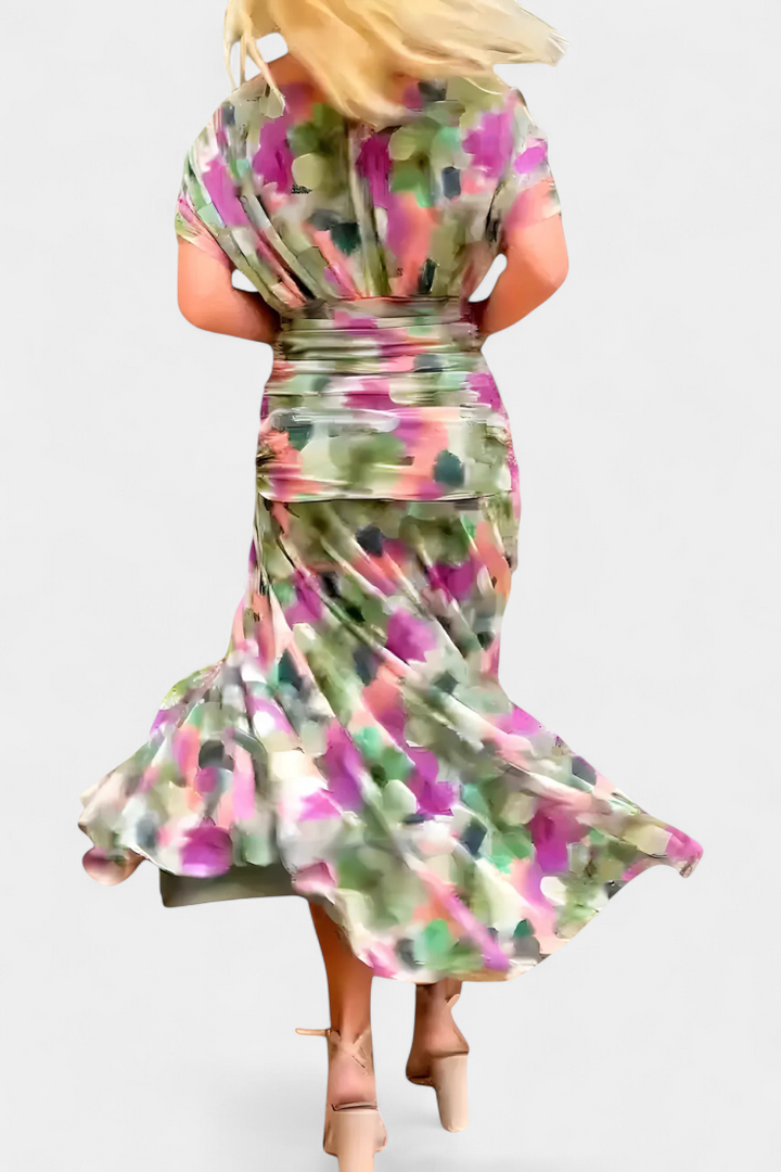 Camille™ | Elegant Wrap Midi Dress