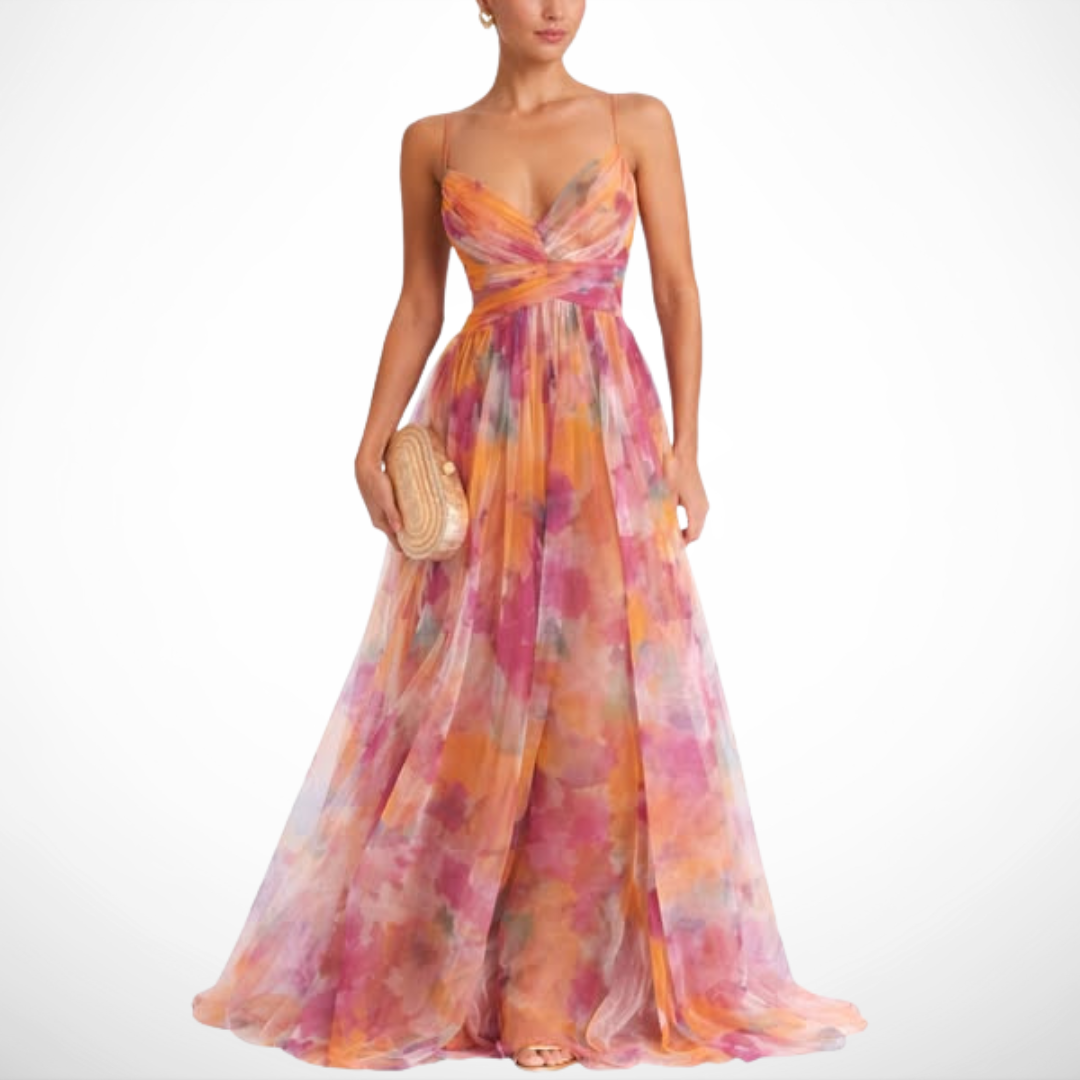 La Fiora™ | Elegant Floral Maxi Dress