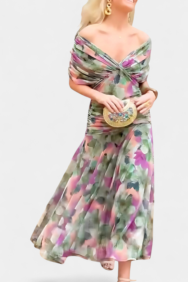 Camille™ | Elegant Wrap Midi Dress