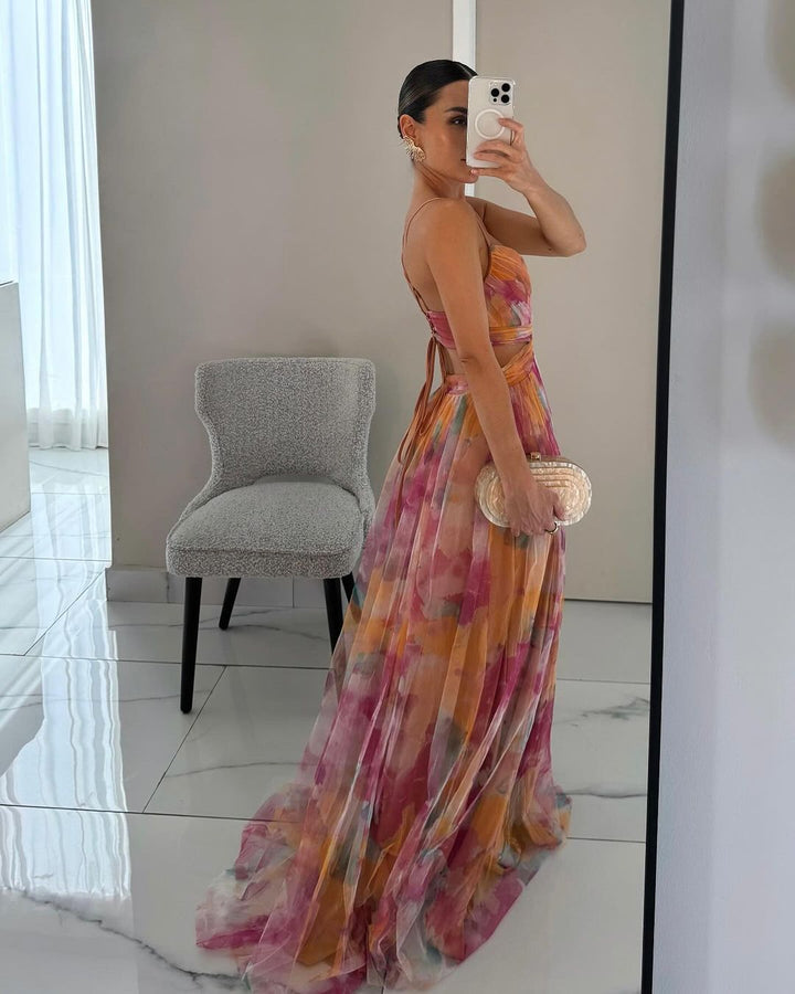 La Fiora™ | Elegant Floral Maxi Dress