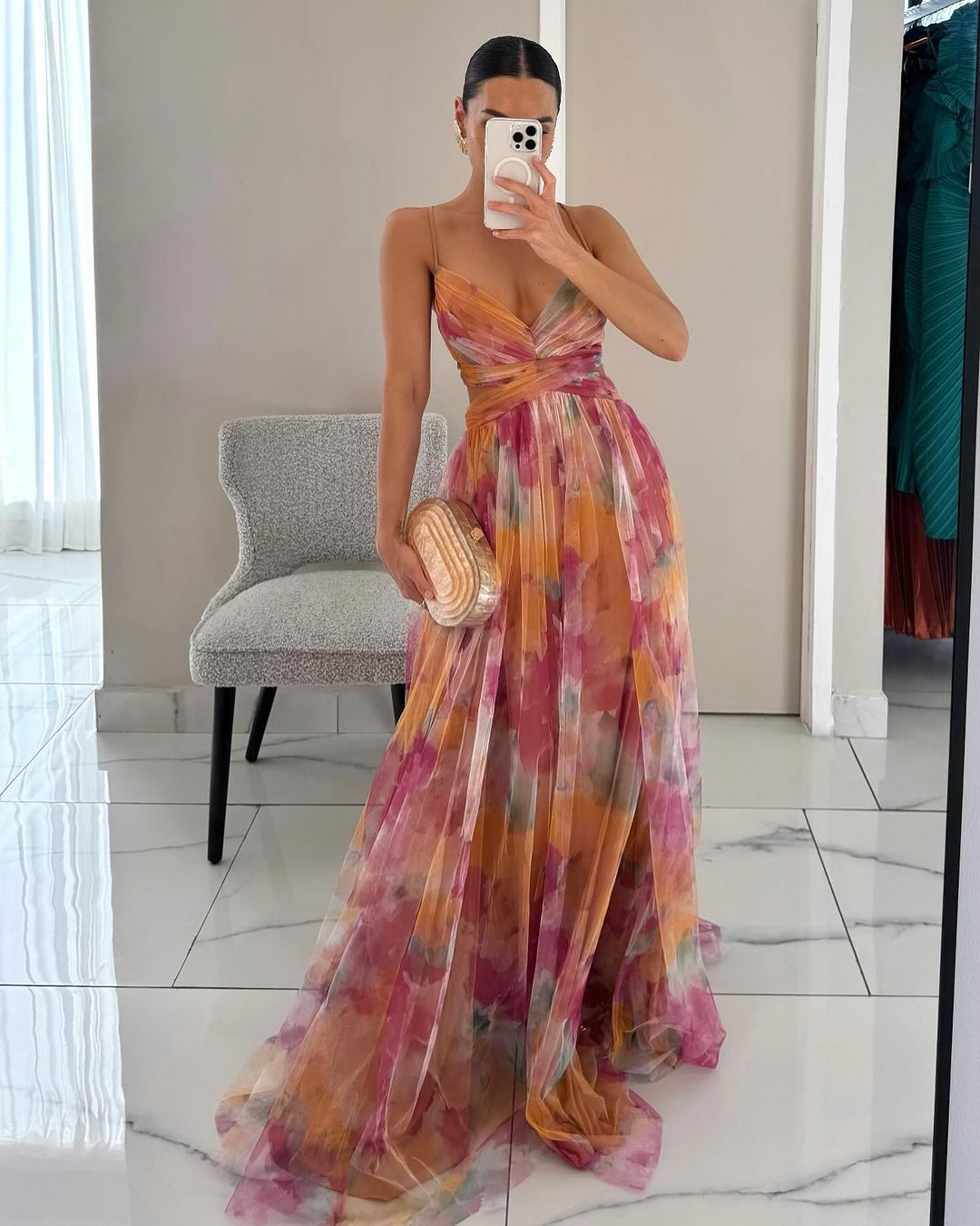 La Fiora™ | Elegant Floral Maxi Dress