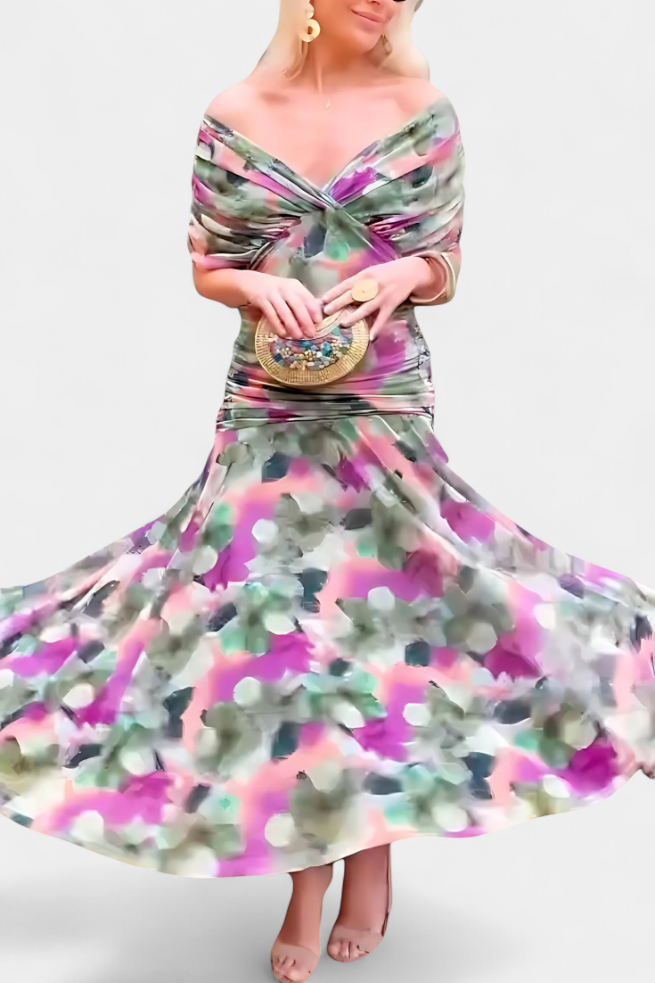 Camille™ | Elegant Wrap Midi Dress
