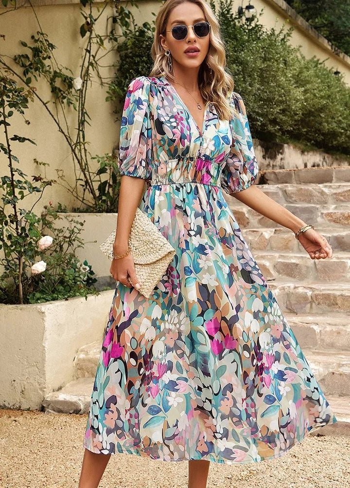 Allison | Elegant Floral Dress