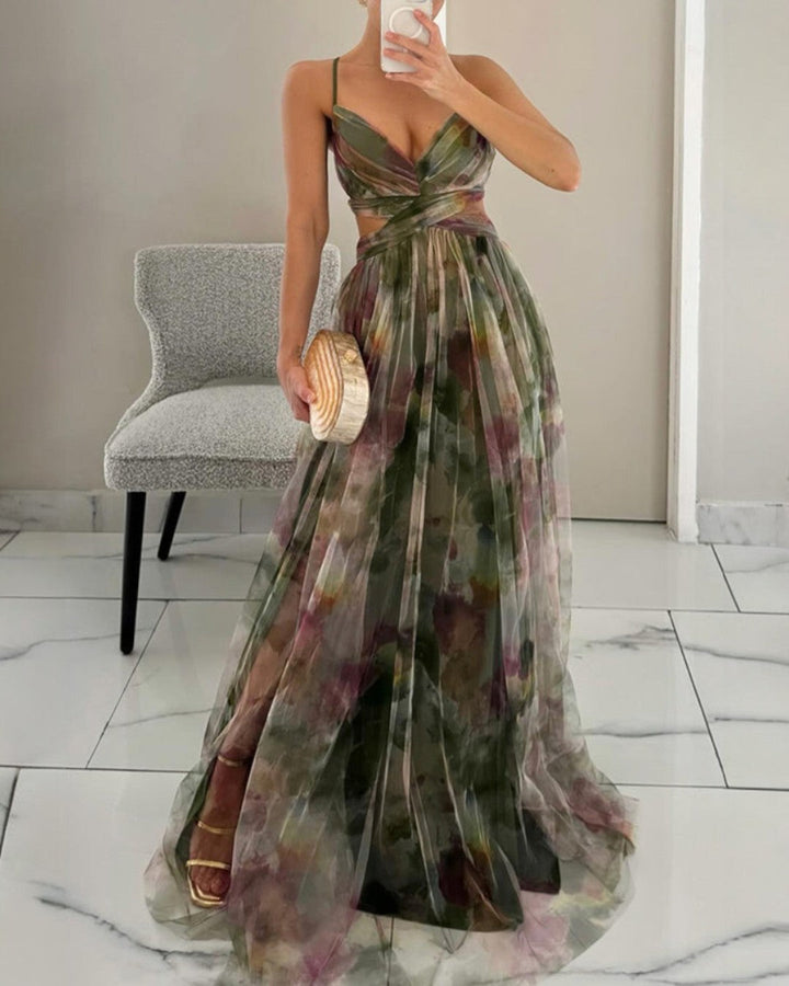 La Fiora™ | Elegant Floral Maxi Dress
