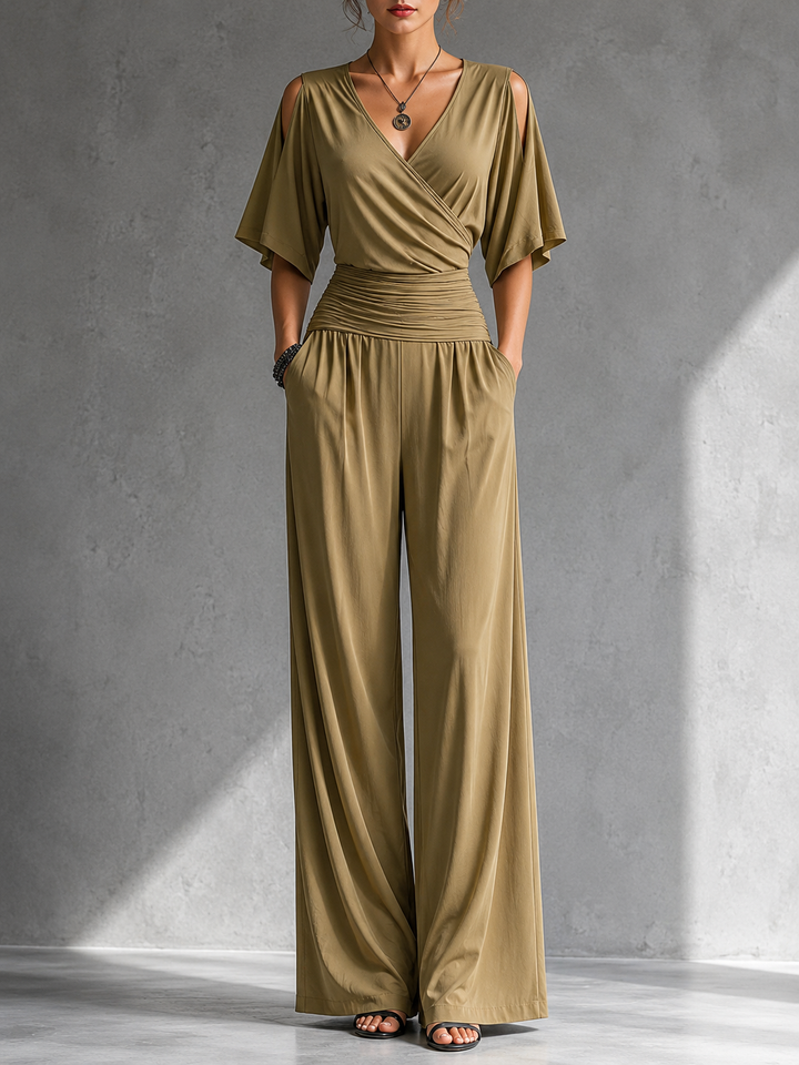Alia | Elegant Wrap Jumpsuit