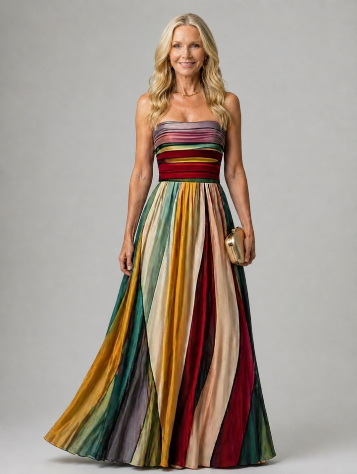 Stella™ | Effortless Strapless A-Line Dress