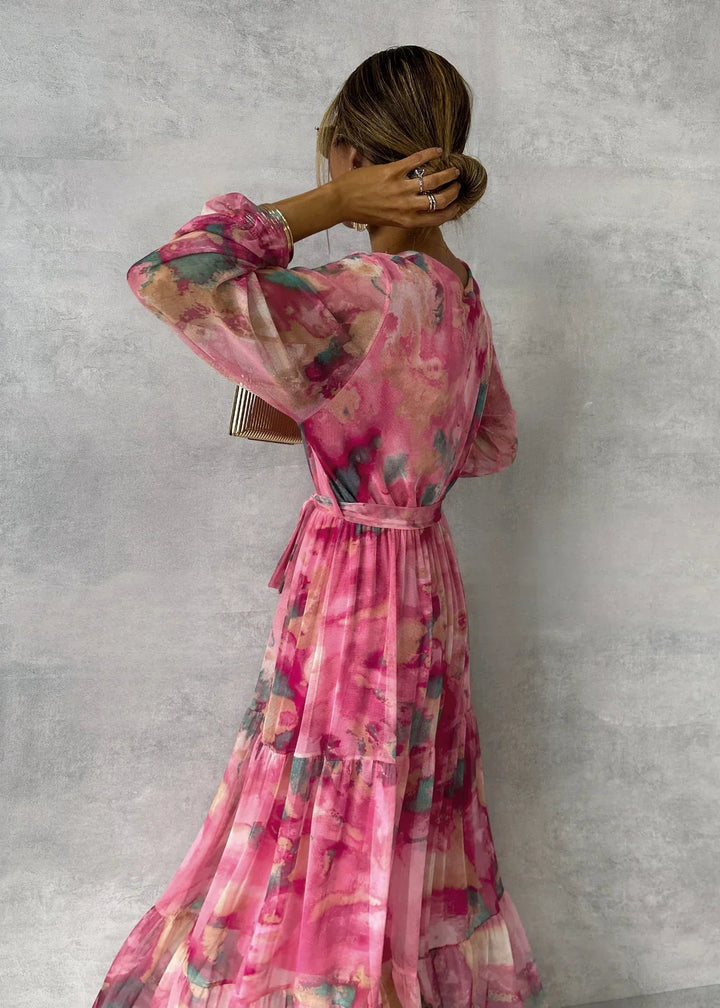 Giulia™ | Elegant Floral Wrap Dress