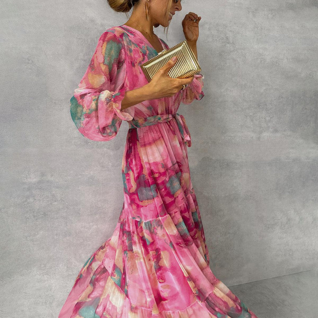Giulia™ | Elegant Floral Wrap Dress