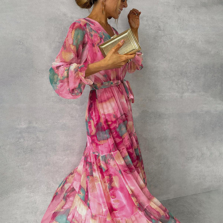 Giulia™ | Elegant Floral Wrap Dress