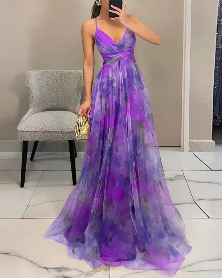La Fiora™ | Elegant Floral Maxi Dress