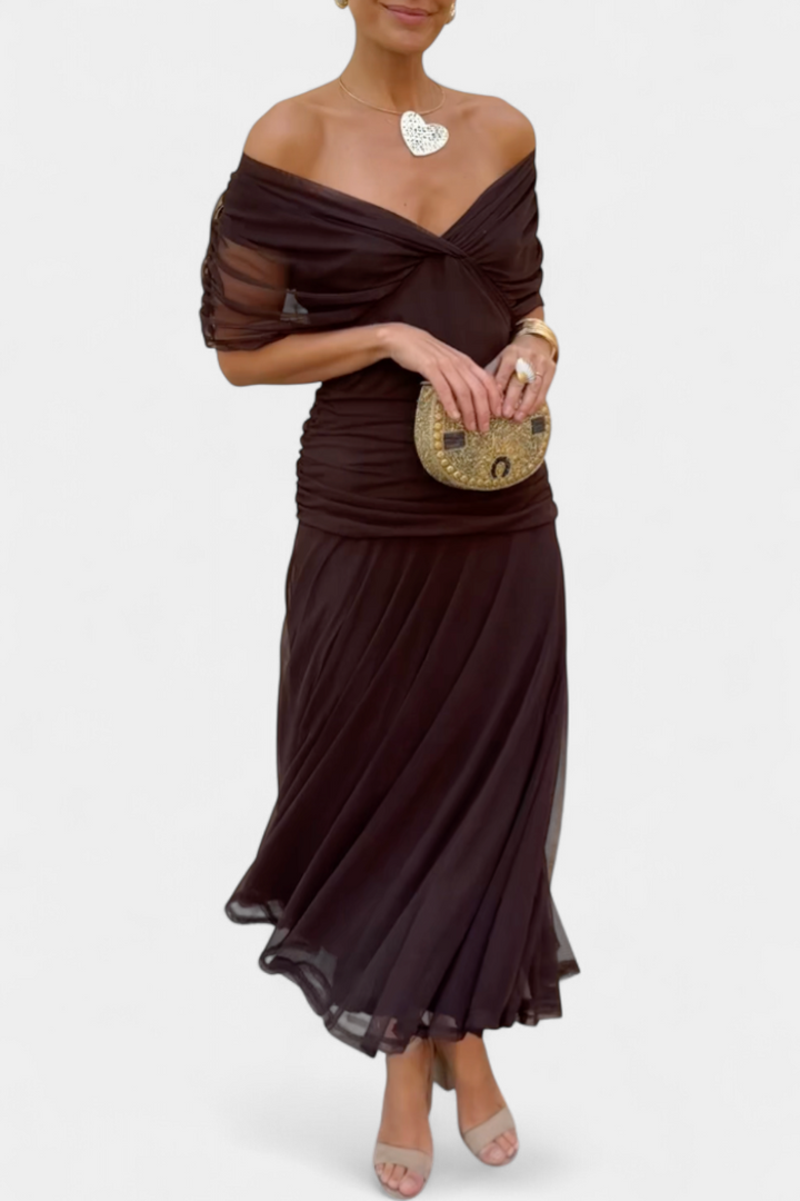 Camille™ | Elegant Wrap Midi Dress