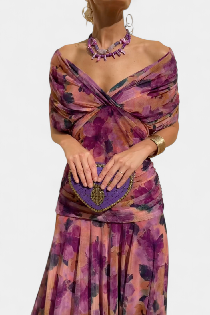 Camille™ | Elegant Wrap Midi Dress