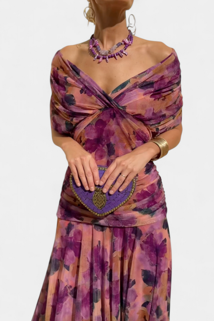 Camille™ | Elegant Wrap Midi Dress