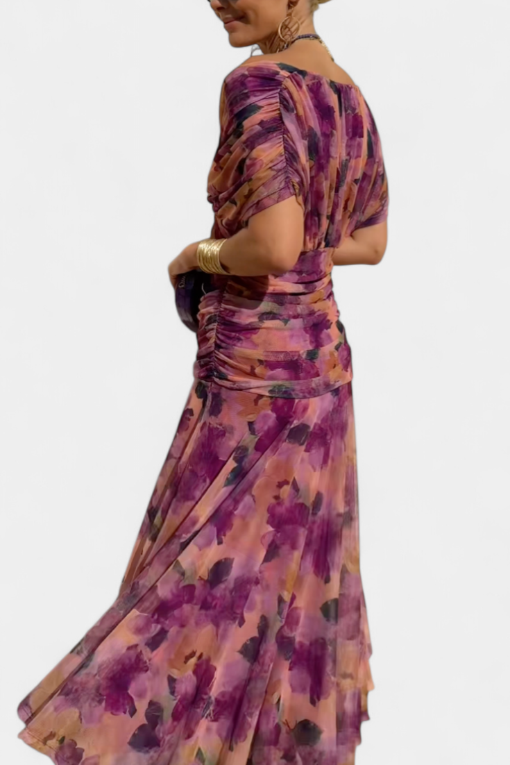 Camille™ | Elegant Wrap Midi Dress