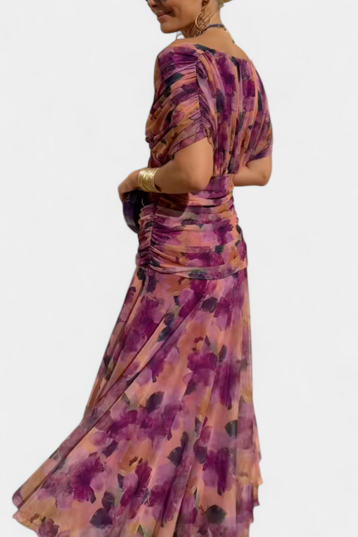 Camille™ | Elegant Wrap Midi Dress