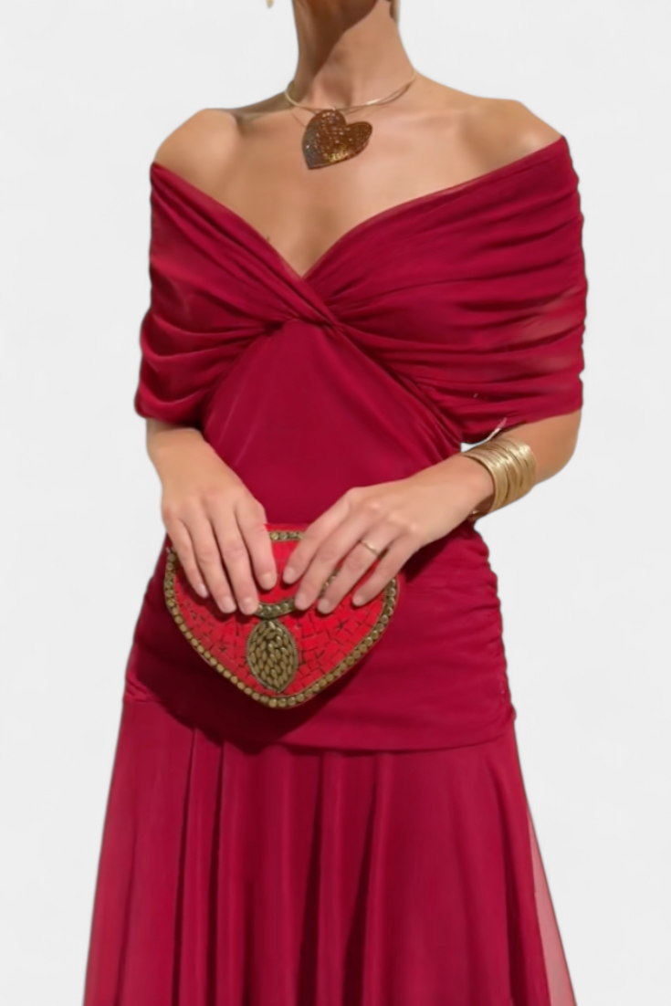 Camille™ | Elegant Wrap Midi Dress
