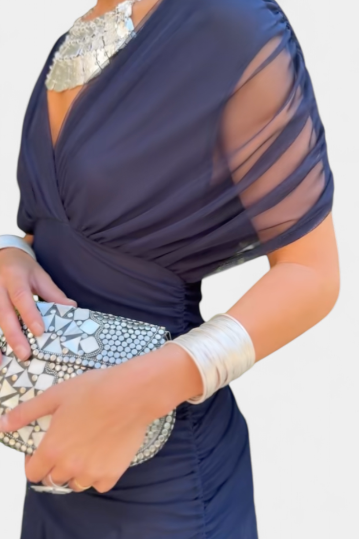 Camille™ | Elegant Wrap Midi Dress
