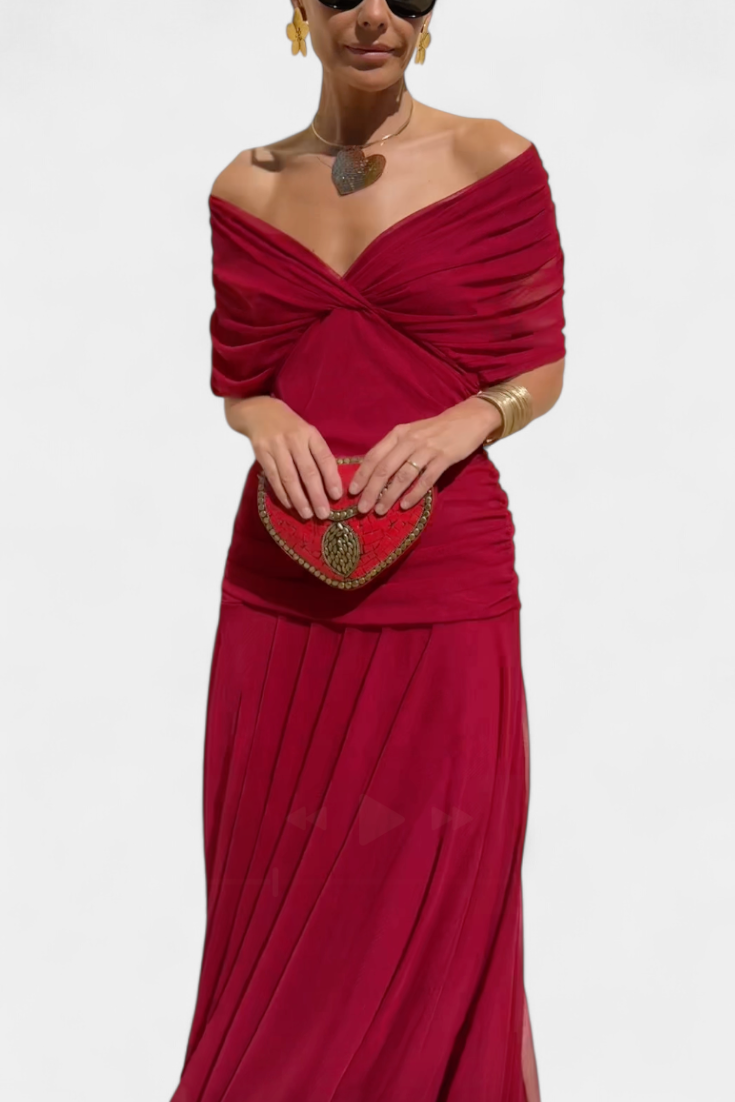 Camille™ | Elegant Wrap Midi Dress