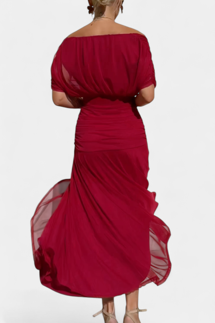 Camille™ | Elegant Wrap Midi Dress