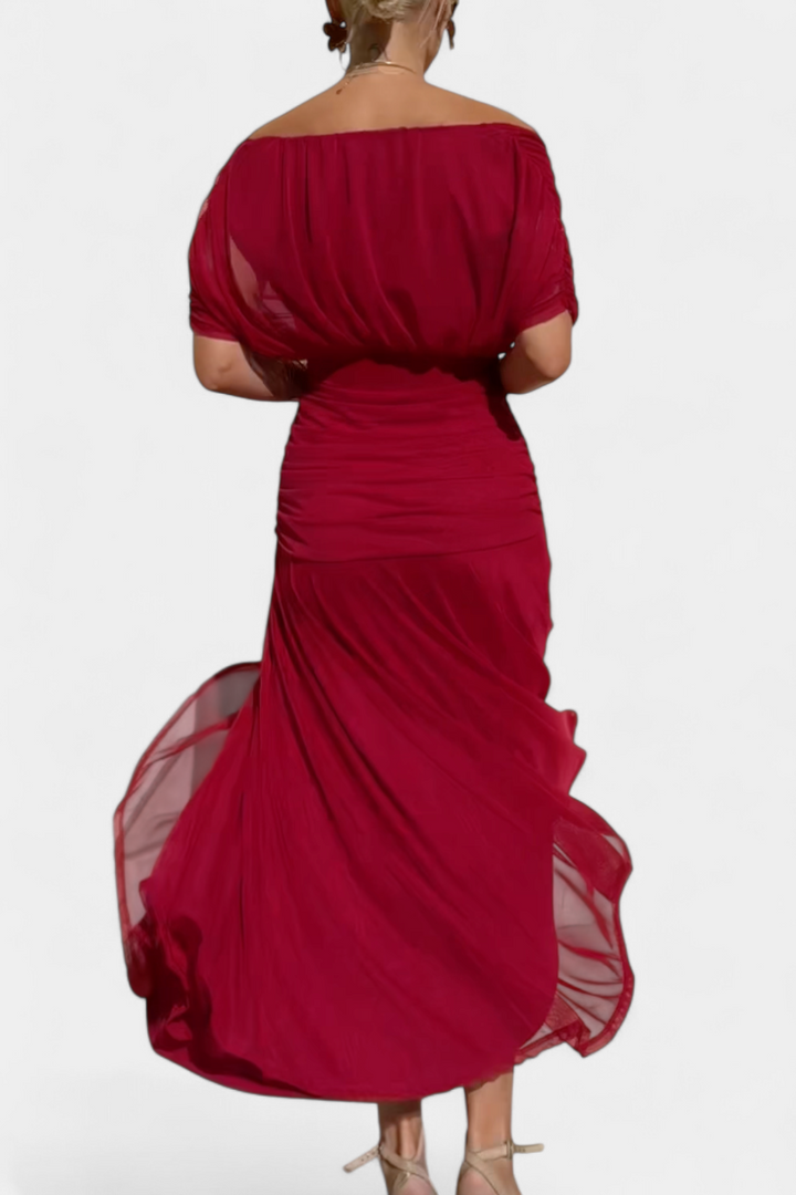 Camille™ | Elegant Wrap Midi Dress