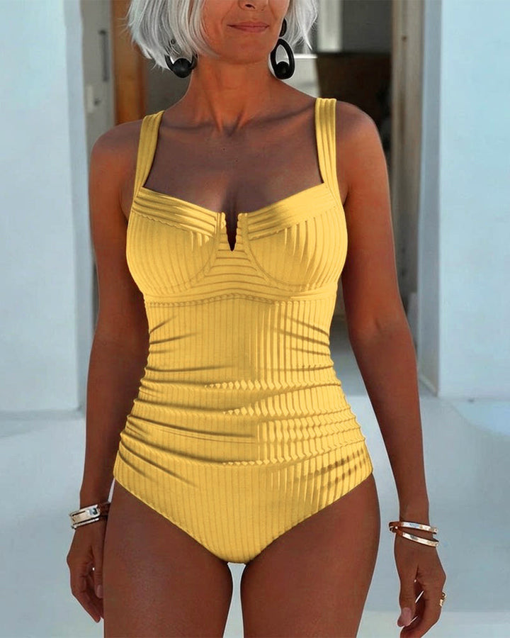 Madison™ | Square Neck Spaghetti Strap One-Piece Swimsuit