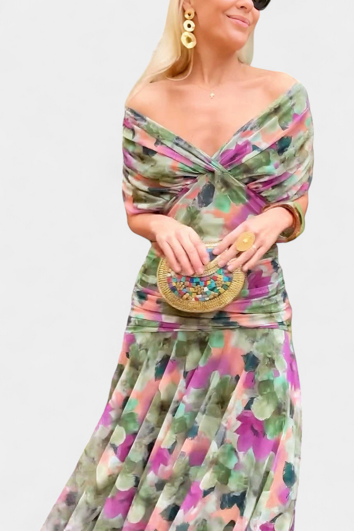 Camille™ | Elegant Wrap Midi Dress